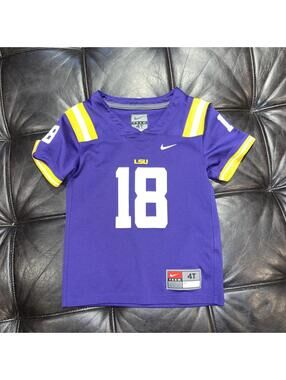 Nike LSU Tigers 4T  Football Jersey #18